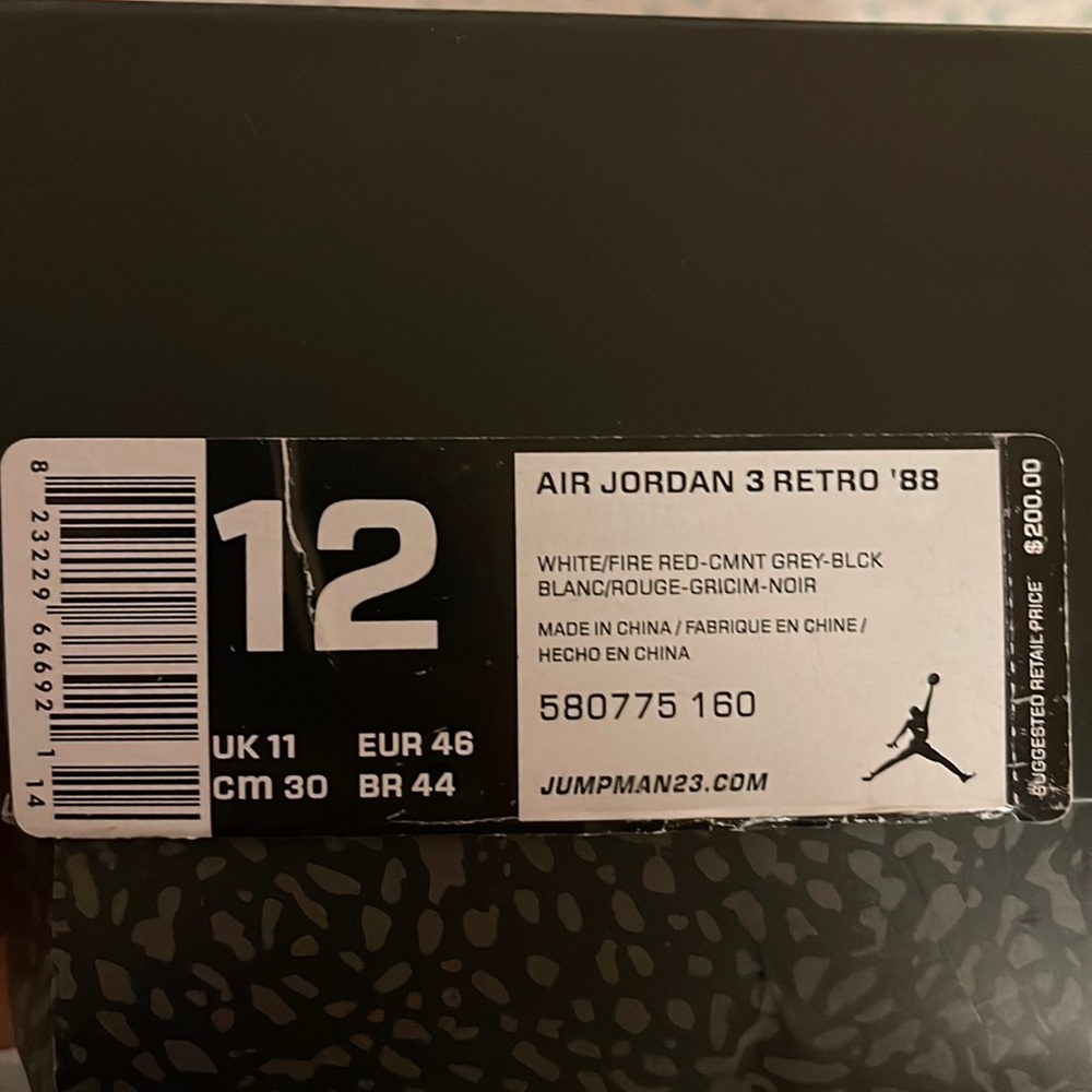 Jordan 3 88’s